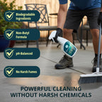 EvaClean PurClean All Purpose Cleaner – Ready to Use, 2-Pack Spray Bottles 32 FL Oz. Each, Biodegradable Degreaser, For Hospitals, Hotels, Schools, Daily Use, Mop, Spray, Wash, Lemon Scent