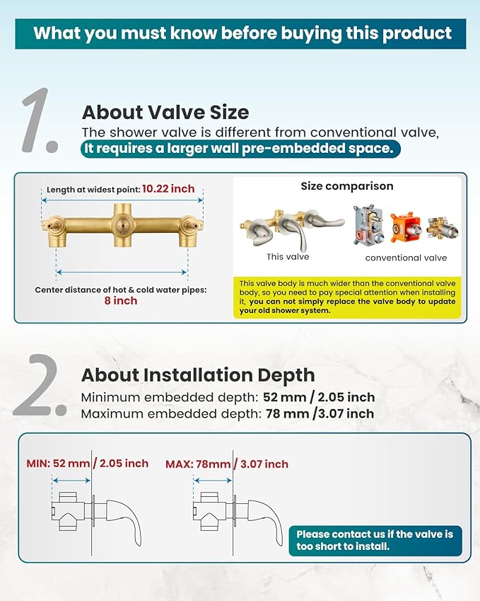 gotonovo 3 Handle Tub Shower Faucet Set, Bathtub Shower Fixture,Bathroom Tub and Shower Faucet Combo Shower System Complete Tub and Shower Trim Kit with 6 Settings Showerhead Brushed Nickel