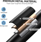 TICONN 4 Step Ladder, Heavy Duty Foldable Step Stool, Portable Steel Folding Stool for Household Garage Storage (Black)