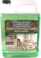 Marblelife InterCare Marble and Travertine Cleaner, Natural Stone & Terrazzo Liquid Cleaner, Shower & Tile Surface Care, Floor, Walls & Countertop Cleaner and Degreaser, Refill Gallon