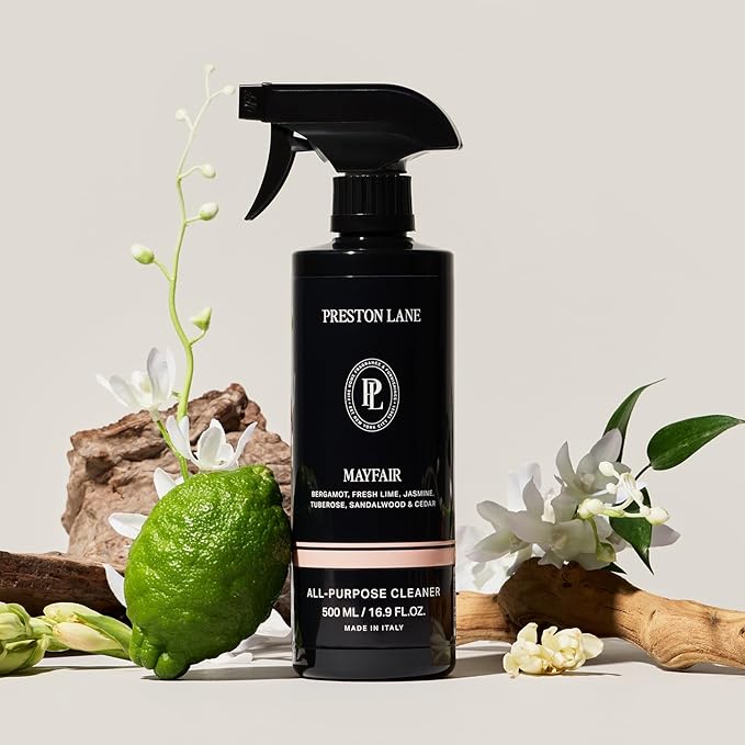 Preston Lane Luxury All-Purpose Cleaner, Mayfair Scent | Bio-Based Multi-Surface Spray | Streak-Free Finish, Lifts Dirt, Smudges & Grease | Vegan & Cruelty-Free