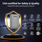 FOGATTI Propane Gas Tankless Water Heater Outdoor - Max 8.1 GPM 180,000 BTU, CSA Certified Compact Design On Demand Instant Hot Water Heater - Instagas Comfort 180S Series