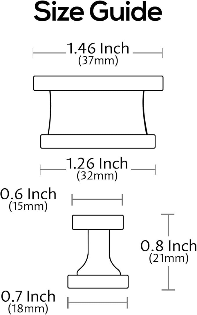 Alzassbg 20 Pack Brushed Satin Nickel Cabinet Knobs, 1.46 Inch(37mm) Rectangle Kitchen Hardware Knobs for Cabinets and Drawers AL6061SN