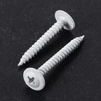 Wensilon(350 pcs)#8×5/8" Phillips Truss Head Wood Screws White Iron Quick Metal Self Tapping
