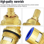 45887000 Ceramic Cartridge Compatible with Grohe Faucet, Bathroom Sink Faucet Cartridge Replacement, 3/4-Inch Wall Mount Valves, Cold Water for Ceramic Cartridge