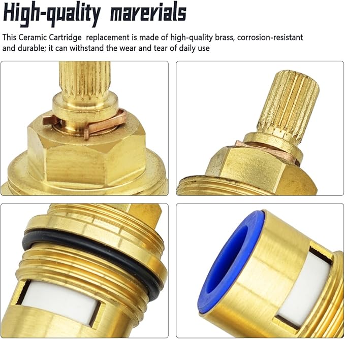 45887000 Ceramic Cartridge Compatible with Grohe Faucet, Bathroom Sink Faucet Cartridge Replacement, 3/4-Inch Wall Mount Valves, Cold Water for Ceramic Cartridge