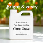 Plant-Based Floor Cleaner Mop Soap – 32 oz | Streak-Free, Highly Scented, Concentrated Mop Solution for Tile, Vinyl, Hardwood & Sealed Floors | Non-Toxic, Eco-Friendly (Citrus Grove)