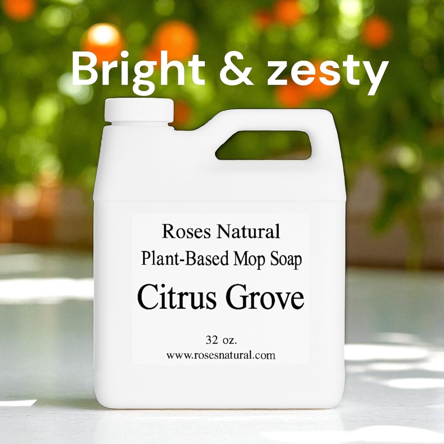 Plant-Based Floor Cleaner Mop Soap – 32 oz | Streak-Free, Highly Scented, Concentrated Mop Solution for Tile, Vinyl, Hardwood & Sealed Floors | Non-Toxic, Eco-Friendly (Citrus Grove)