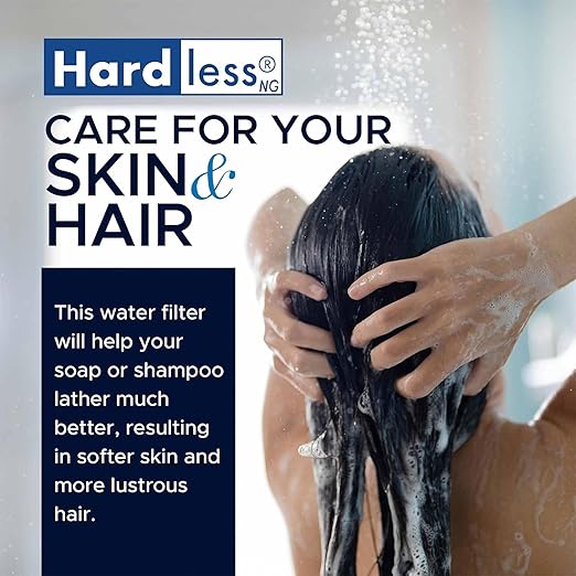 Hardless NG4 Whole House Water Filter - Salt-Free Softening Device - Reduces Limescale, Sediment & More - Compact, Easy to Install - Comes w/ 1" Inlet/Outlet- Filtration System for Hard Water