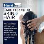 Hardless NG4L Whole House Water Filter - Salt-Free Softening Device - Reduces Limescale, Sediment & More - Compact, Easy to Install - Comes w/ 1" Inlet/Outlet - Filtration System for Extra Hard Water