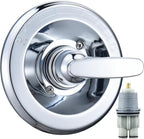 Replacement for Delta Classic 13 Series Single-Function Trim Kit, T13010 Shower Handle, Fit Delta Shower Valve R10000 Series, Chrome (Cartridge Included)