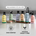 ATTITUDE All-Purpose Cleaner Spray, Plant-Based Ingredients, EWG Verified, Streak Free, Ammonia Free, Removes Fingerprints, Dust and Dirt, Sage & Orange, 26 Fl Oz