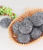 12Pcs Steel Wool Scrubber - Steel Wool for Cleaning Dish Pots Pans Grills Stainless Steel Scrubber for Kitchen Sinks Cleaning Steel Wool Pads Metal Scrubber