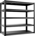 6-Tier 55" W x 24" D x 84" H Garage Shelving 3500LBS Storage Shelves Heavy Duty Metal Shelf Unit Adjustable Basement Industrial Storage Racks (84 * 55 * 24)
