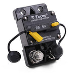 E9 3/8" Stud 60 Amp Circuit Breaker, Surface Mount, 12V - 72V DC UL Certified 60A Waterproof IP67