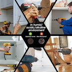 Brown Head 100 PCS #6X1-1/2(1.5 inch) Stainless Steel Phillips Flat Head Wood Screws,Stainless Steel 18-8 A2(304) Screw,Home Screw Kit by QISHENG