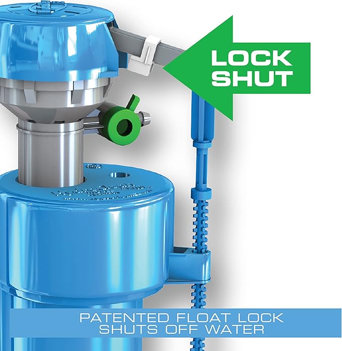 Danco HYR460 HyrdroRight Water-Saving Toilet Tank Repair Kit with Dual Flush Valve, Includes Dual Push Btton Handle in Chrome