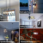 3.2 Inch 4000K Neutral White E26 LED Bulb 60 Watt Equal, AC 120V 600LM Edison Bulbs Dimmable, 6W T10 Tubular Filament Light Bulbs Clear Glass for Fan Pendant Wall Light, UL Listed-6 Pack