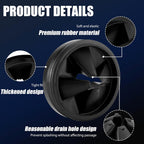 3 3/8" Garbage Disposal Splash Guards Sink Baffle QCB-AM Replacement for InSinkErator Evolution Series, Upgraded Funmit Removable Quiet Collar Drain Plugs, Garbage Disposer Accessories, Black