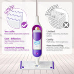 50 Count Microfiber Mop Pads Compatible with Swiffer Powermop, Disposable or Reusable Replacement Pads for Wet & Dry Use, PowerMop Refills for Multi-Surface Floor Cleaning