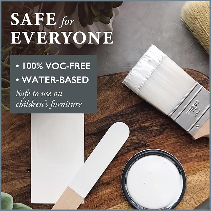 Amy Howard Home - One Step Paint - Weybridge White 32 oz Quart - Eco-Friendly, All in one Chalky Finish Paint Durable Cabinet, Furniture, Home Decor, Crafts and more. Built in Primer and Top Coat. No