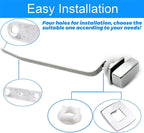 Toilet Flush Handle Replacement, Side Mount Extended Trip Lever Tank Fit for Kohler 3384/3722 Kit, Polished Chrome 10.6“ Trip Lever