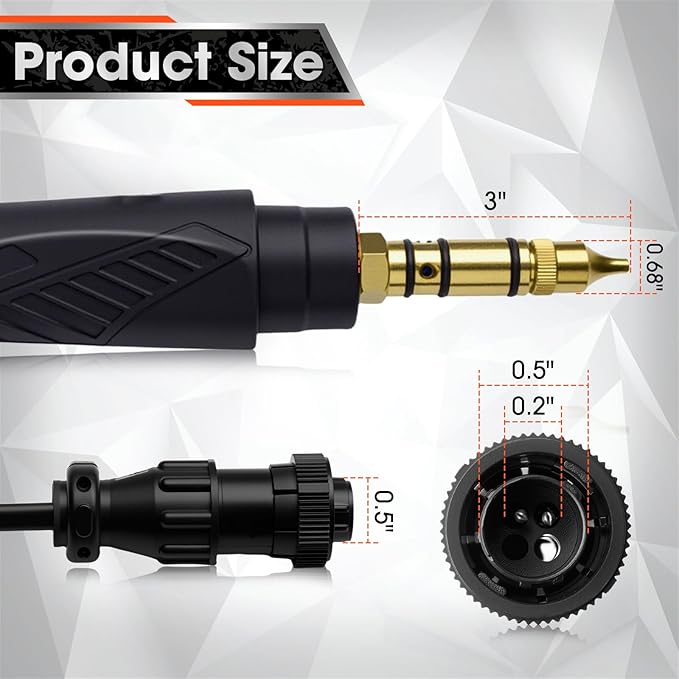 150Amp MIG Welding Gun Replacement for Miller M-150 M-15 M15 M150 249040 Millermatic 35, 90, 120, 130, 130XP, 135, 140, 150, 175, 180s, 185, Hobart IronMan 210 (15FT .035" Kit)