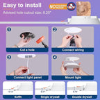 Smart Recessed Lighting 6 Inch RGBCW Color Changing 16W LED Downlight with Junction Box,1350 Lumen Recessed Ceiling Light Compatible with Alexa,Dimmable by Bluetooth Control -1Pack