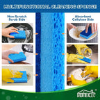 HOMEXCEL Sponges Kitchen 24pcs, Non-Scratch Sponges for Dishes, Scrub Cleaning Sponge Safe on Non-Stick Cookware, Dual Sided Dish Sponge for Kitchen, Household, Bathroom and More