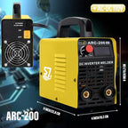Welding Machine, 110V Plug, 200Amp Power,Beginner Welder With Display LCD Use Welding Rod Equipment Tools Accessorie
