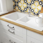 Goo-Ki 6 Pack Matte Black Cabinet Handles, 6.3 Inch(160mm) c-c Solid Drawer Pulls Bar Pull Modern Kitchen Hardware for Dresser Wardrobe Cupboard Bathroom, 9338MB-160