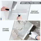 Mister Rui 8" Drywall Taping Knife, Stainless Steel Taping Knife, Plastering Spatula Tools, Plastering Tool, Soft Grip Handle for Drywall Joint Taping