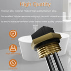 2 Pack HE 55220 Titanium Water Heater Element, Screw in 5.5KW 220V Replacement Part. Compatible with Ecosmart ECO POU 6 ECO 8 ECO 11 Smart Electric Tankless Water Heater Heating Element