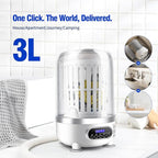 Underwear Washer, Portable Mini Washer, Spin-Dry & UV, 3 Liter Capacity/4000 mAh Battery, Type-C