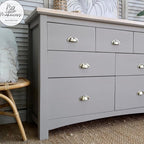 Dixie Belle Paint Company Chalk Finish Furniture Paint - French Linen (4oz) - Matte Light Taupe Chic Chalk Mineral DIY Furniture Paint