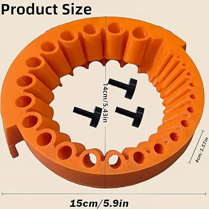 Drill Bit Sharpener for Grinder, Precision Sharpening Tool 2-13mm, Portable Grinder Attachment with Angle Guide, Compatible with 115-125mm Grinders（1PC）