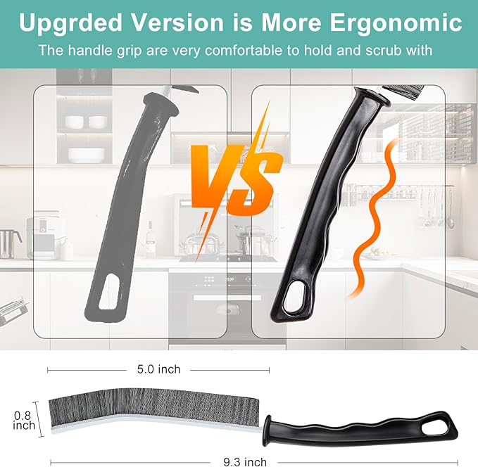 Crevice Cleaning Brush, Multifunctional Hard-Bristled Gap Scrub Brush, 2025 New Multifunctional Gap Cleaning Brush Tool, Dead Corners Brushes for Bathroom Kitchen Tiles Window Door Slots, 3pcs