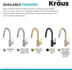 Kraus Oletto Spot Free Stainless Steel Dual Function Kitchen Faucets with Pull Down Sprayer, KPF-2620SFS