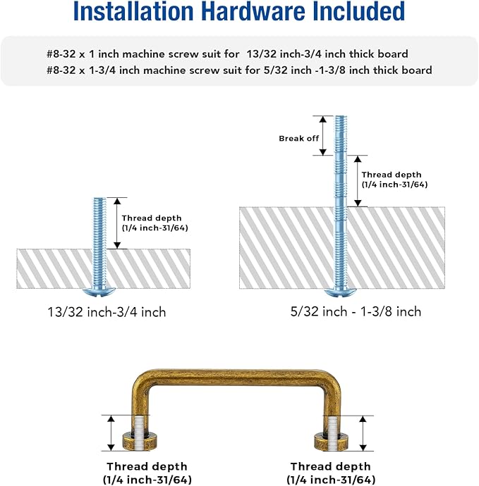 JOY DECOR Cabinet Pulls – 3 Inch Hole Center, Antique Brass, 15 Pack, Zinc Alloy Cabinet Handles for Drawers & Cupboard – Vintage Style Hardware for Kitchen, Bathroom, Dresser, Furniture Makeover