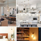 Energetic 3CCT E26 LED Filament Light Bulb, (2700K/3500K/5000K) 3 Color Temperature Selectable, 6.5W, 60W Equivalent, Dimmable, 760LM, Classic Clear Glass A19 LED Light Bulb, UL Listed, Pack of 6