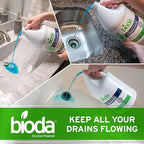 Bioda Professional Strength Enzyme Drain Cleaner, Septic Safe Drain Odor Eliminator, Smell Eliminator