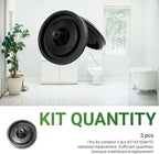 Toilet Fill Valve Seal Kit, Compatible with Kohler 83143 and Compatible with Fluidmaster 200, 242, 400, 747 Fill Valves, 2 Pack Replacement Seals for Toilet Tank Repair