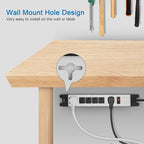 Heavy Duty Power Strip Surge Protector, 6 Outlet Industrial Metal Power Strip with 10 FT Cord, 1200 Joules ETL Listed