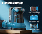 Tilswall 20V Cordless Orbital Sander, 5" Electric Palm Hand Sander Tool with Vacuum Dust Collector, Random Orbit Power Sander for Woodworking, Furniture, Deck Sanding (Battery and Charger Included)