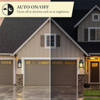 Outdoor Wall Lights Dusk to Dawn Porch Lights Outdoor Wall Sconce Dusk to Dawn Porch Light Fixture Aluminum Waterproof Farmhouse Sconces for Outside Patio House