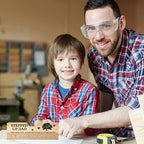 Steppedup Dad Birthday Gifts from Daughter Son Wife Ideal Christmas Tool Gifts for Dad Father Daddy Step Bonus New Dads Spirit Level Bottle Opener Present for Birthday Fathers Day