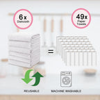 kimteny Kitchen Cloth Dish Towels, 13x28 Inches Premium Dishcloths, Super Absorbent Coral Velvet Microfiber Cleaning Cloths, Fast Drying Rags for Washing Dishes (13x28-6 Pack, White)