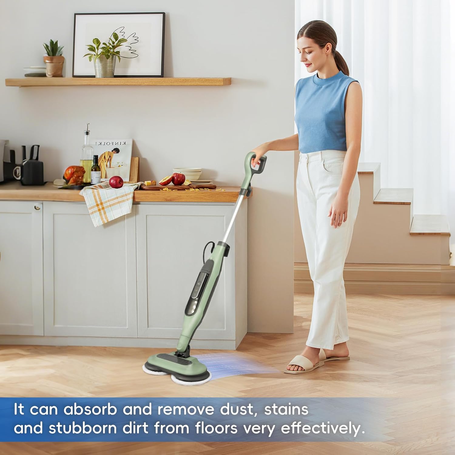 10 Pack Steam Mop Replacement Pads for Shark S8001 S7001 S7201 S7000AMZ S8201 Steamer Mop Washed Pad Repeatedly for All Floors Cleaning