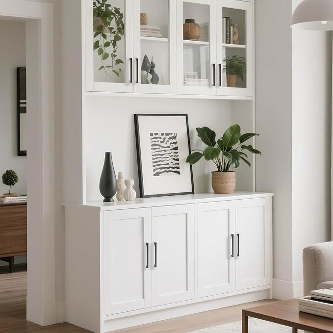 10 Pack 10 Inch(254mm) Hole Center Matte Dark Gunmetal Gray Modern Cabinet Pulls Kitchen Cabinet Handles Kitchen Cabinet Hardware Timeless Drawer Pulls for Dresser Cupboard Wardrobe, Gray(10x10)