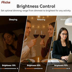 AIDA Digital Toggle Dimmer Switch for Dimmable LED, CFL & Incandescent Bulbs, Single Pole/3-Way, Screwless Wall Plate Included, UL Listed, No Neutral Wire Needed, Matte White (2 Pack)